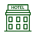 Ícone de hotel ou pousada